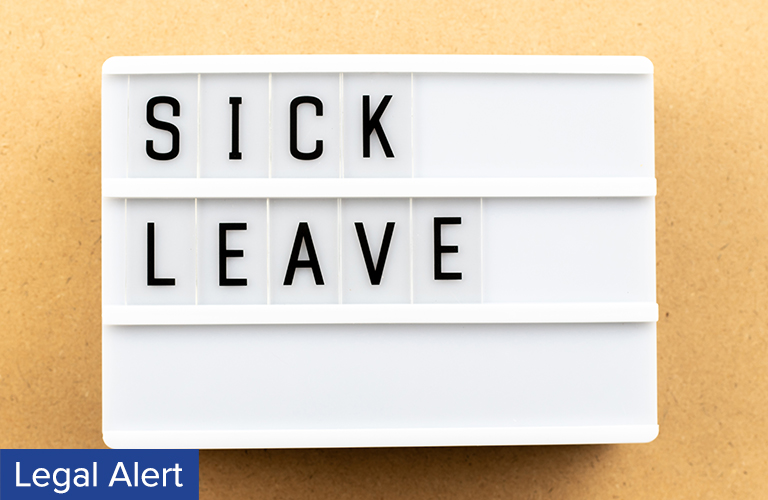 Sick Leave Sign