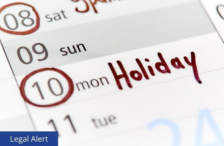 WHD FMLA holidays